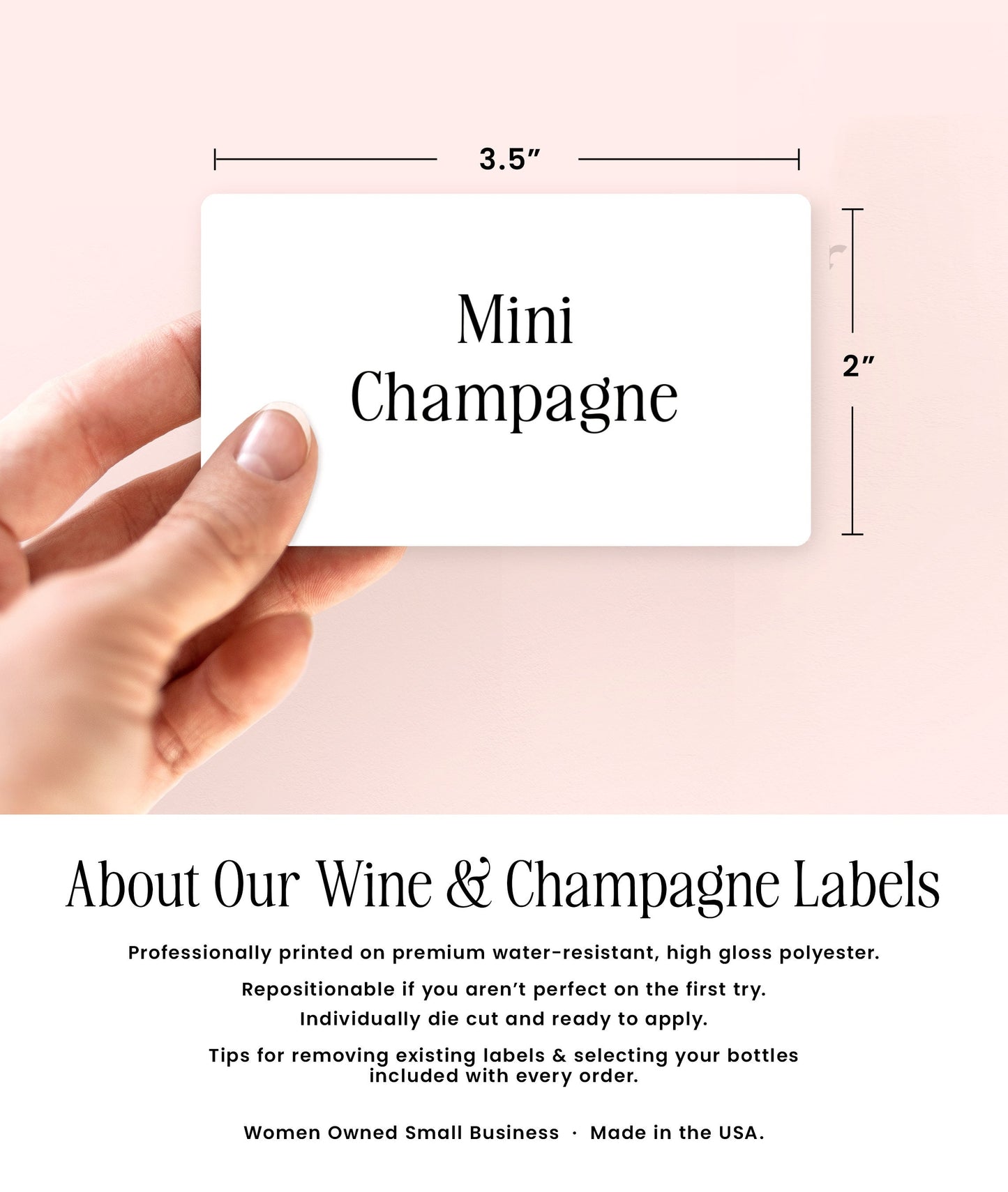 Blue Floral Bridal Shower Mini Champagne Labels, Chinoiserie Bridal Shower Favor, Vintage Something Blue Bridal Shower Gift, French Shower