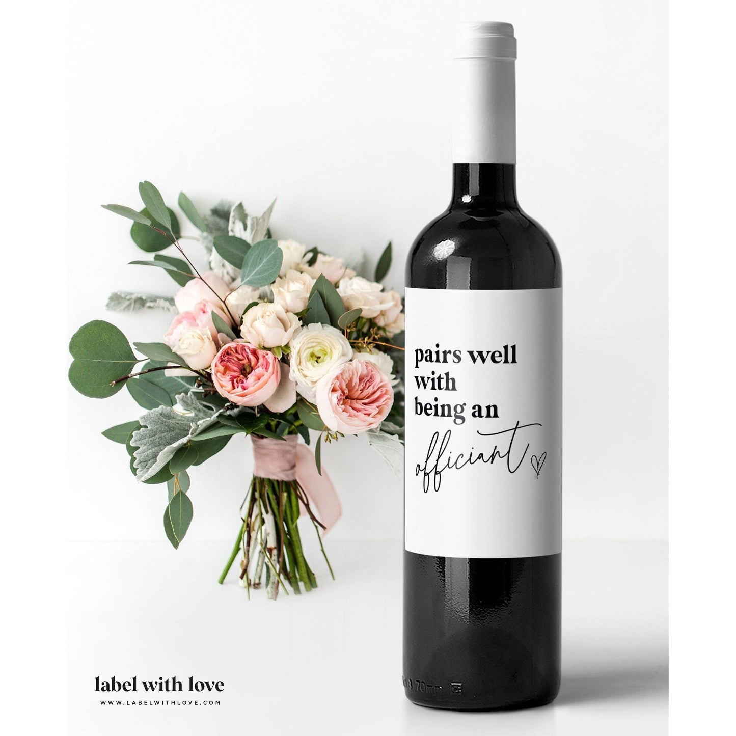 Officiant Gift, Officiant Proposal, Officiant wine label, Will You Marry Us, Gift for Wedding Officiant, Pastor Gift, Ordained Minister