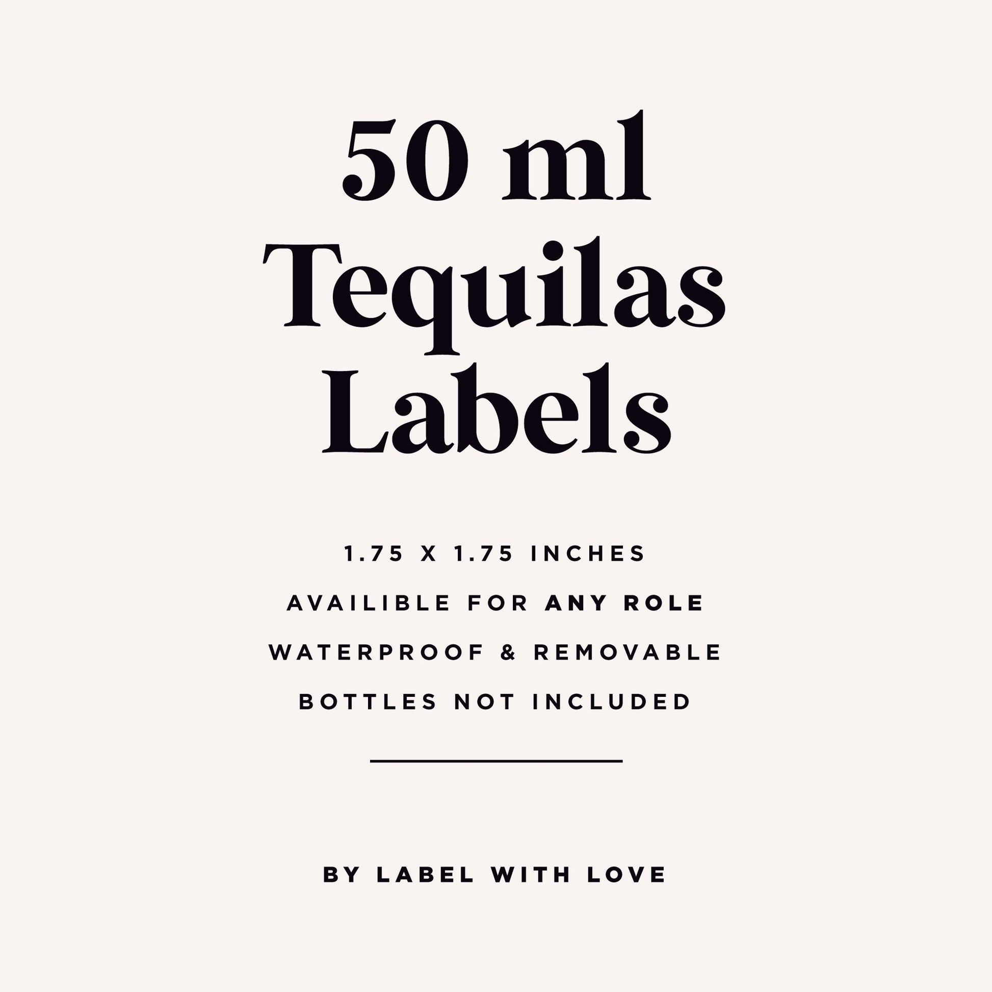 Casamigos Labels 50 mL | Bridesmaid Proposal Gift | Tequila Label | Bridal Party Gift | DIY Tequila Gift | Maid of Honor Gift