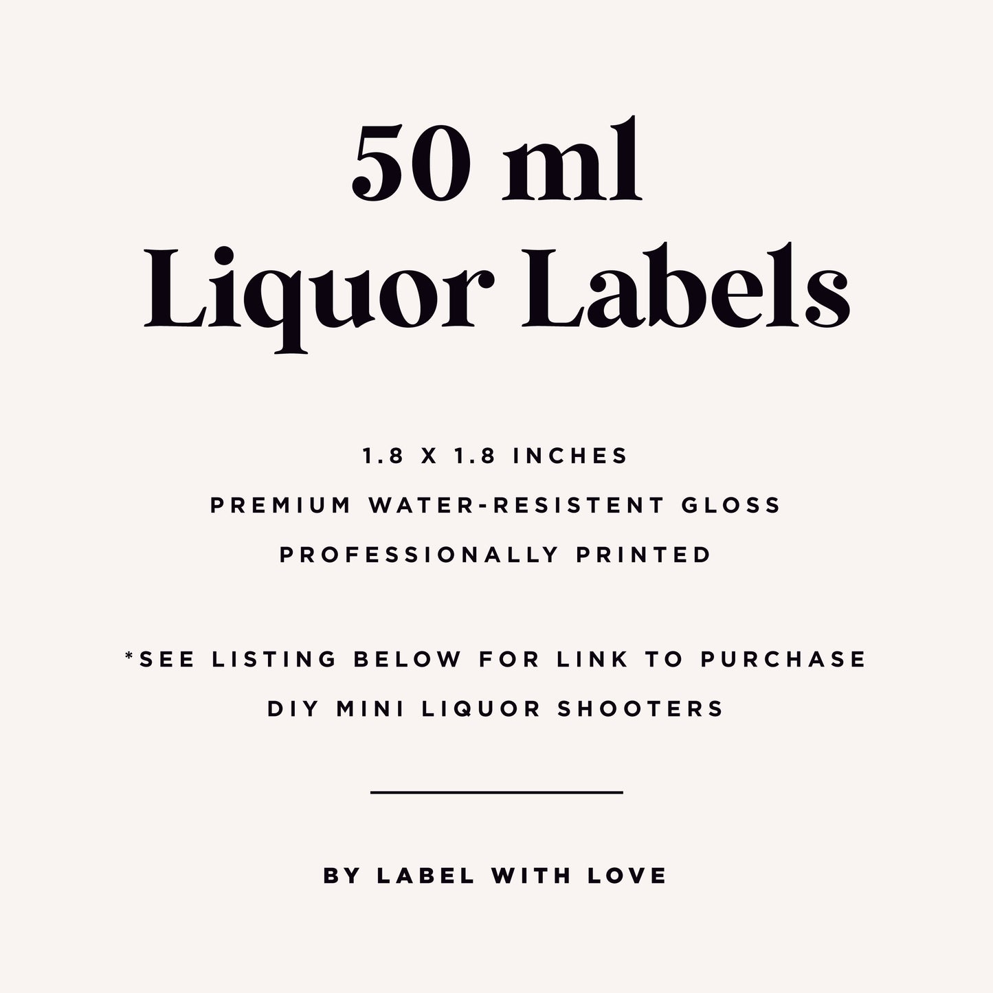 Groovy Bachelorette Party Mini Liquor Labels | Here Comes The Bride Hippy Tequila Stickers | Pink Orange Vodka Shooter Bridal Shower Favors