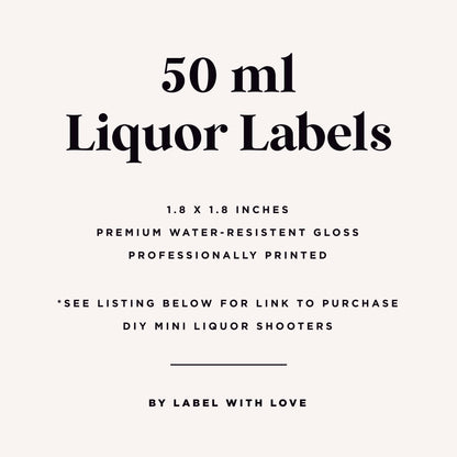 Set of Disco Cowgirl Bachelorette Party Mini Liquor Labels | Let's Go Girls Shot Stickers | Vodka Shooter Bachelorette Favors