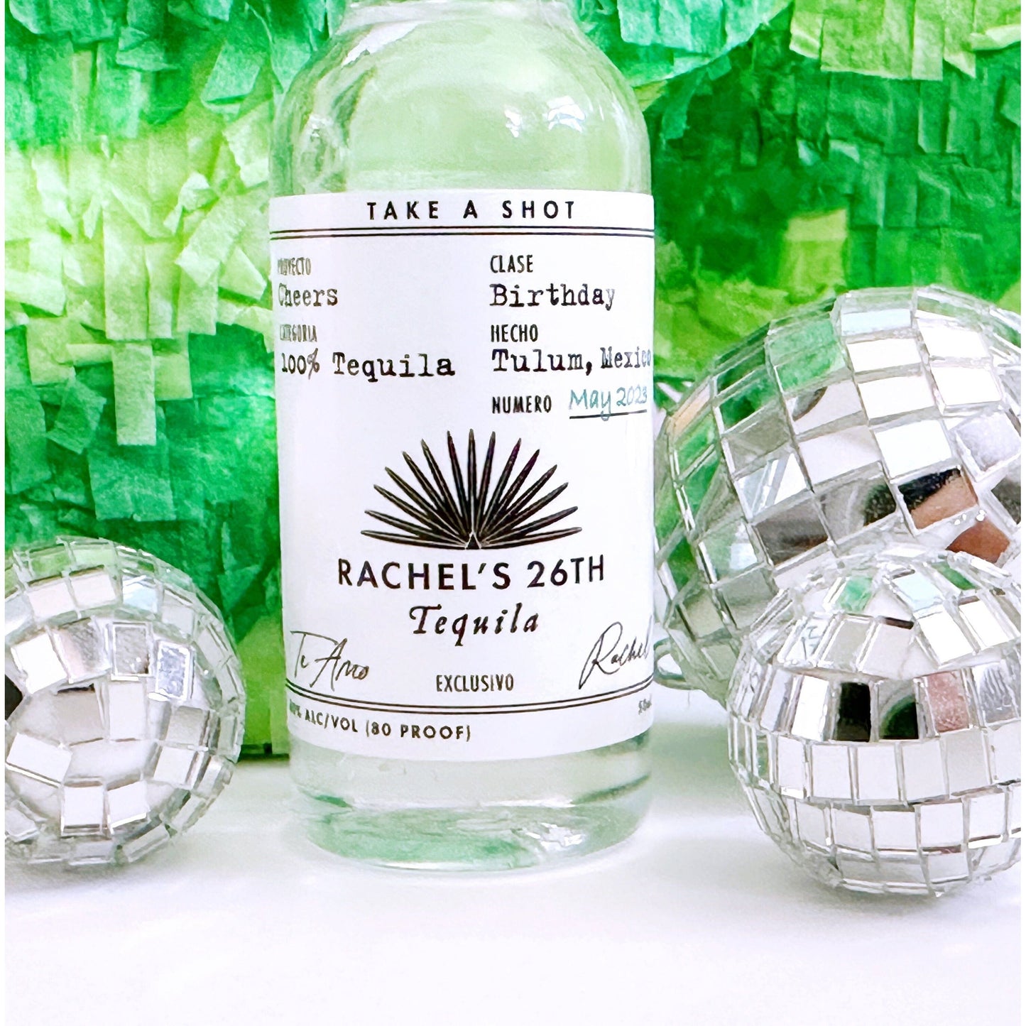 Birthday Casamigos Labels 50 mL | 21st Birthday Favors | Tequila Label | 30th Birthday Gift Idea | Fiesta Birthday | DIY Shooter Labels