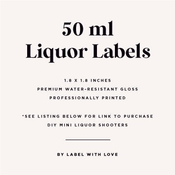 Pink Casamigos Labels 50 mL | Birthday | 50 Labels | Lisa