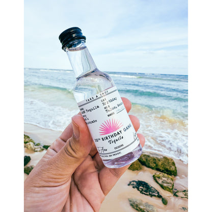 Birthday Tequila Labels 50 mL | 21st Birthday Party Favors | Casamigos Label | 30th 40 50 Birthday Fiesta | DIY Shot Stickers